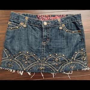 Kenzie Denim Mini Skirt